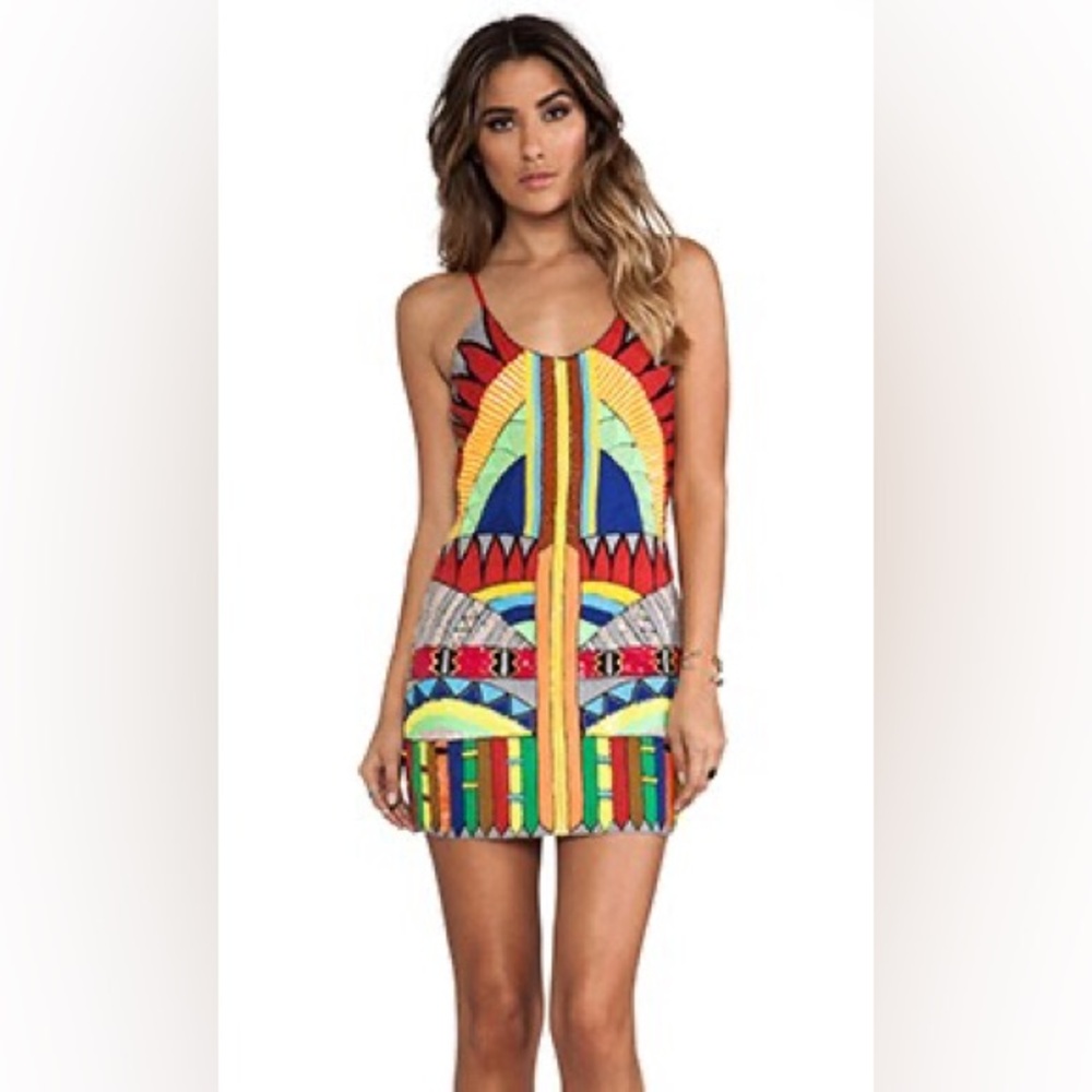 NWT PIA PAURO INDIA BEADED DRESS - Picture 1 of 12